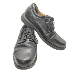 Croft & Barrow Men's Size 11M Cap Toe Black Leather Oxfords
